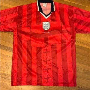 England Home National Soccer Team Jersey